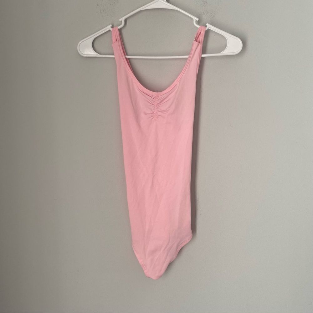 Ideology Girls’ Dance Ruched Front Pointe Pink Leotard size L (14)